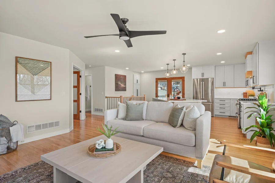 the living space after renovation